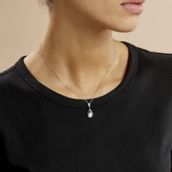 Histoire d'Or Collier Marina Cera Argent Blanc Céramique Et Oxyde De Zirconium Sale