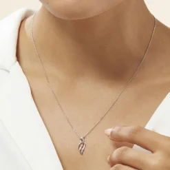 Histoire d'Or Collier Marnie Or Blanc Diamant Hot