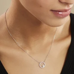 Histoire d'Or Collier Marthe Argent Blanc Perle De Culture Et Oxyde De Zirconium Sale