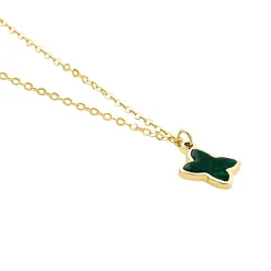 Histoire d'Or Collier Marvella Or Jaune Malachite or jaune malachite vert Discount