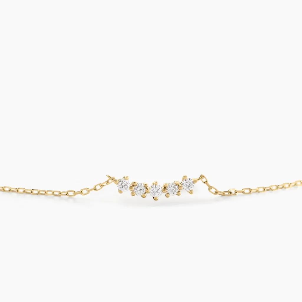 Histoire d'Or Collier Matleena Or Jaune Diamant Synthétique Outlet