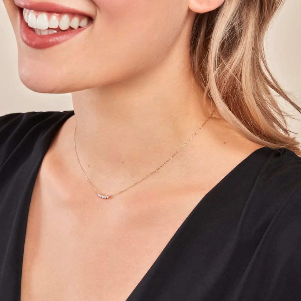 Histoire d'Or Collier Matleena Or Jaune Diamant Synthétique Outlet