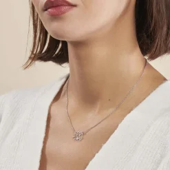 Histoire d'Or Collier Maylie Argent Blanc Discount
