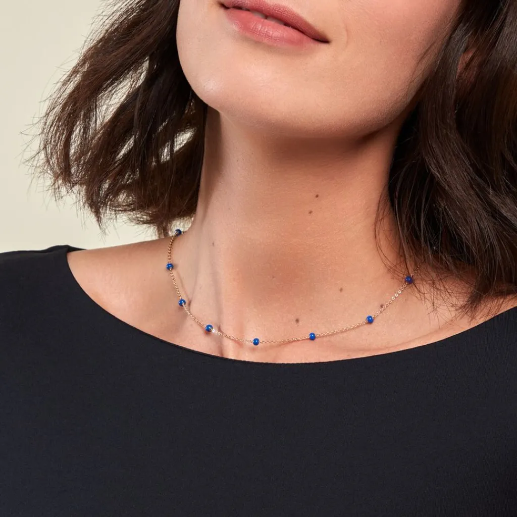 Histoire d'Or Collier Meike Plaque Or Jaune Sale