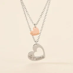 Histoire d'Or Collier Menia Argent Bicolore New