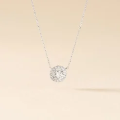 Histoire d'Or Collier Mentoura Or Blanc Diamant Synthétique Sale