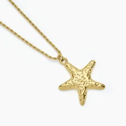 Histoire d'Or Collier Mermaid Acier Jaune New