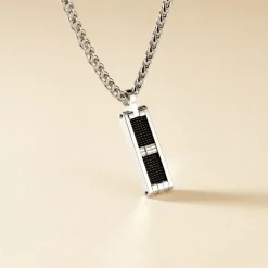 JOURDAN Collier Messy Acier Blanc