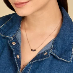 Histoire d'Or Collier Midnight Royalty Plaqué Or Jaune Oxyde De Zirconium Discount