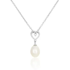 Histoire d'Or Collier Miley Argent Blanc Perle De Culture Clearance