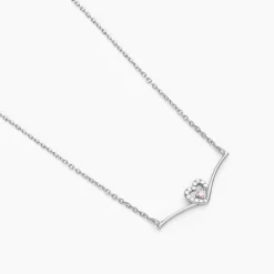 Histoire d'Or Collier Miline Argent Blanc Oxyde De Zirconium Best
