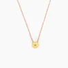 Histoire d'Or Collier Mimosa Argent Rose Oxyde De Zirconium Clearance