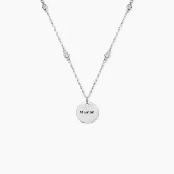 Histoire d'Or Collier Moa De Zirconium argent blanc oxyde New