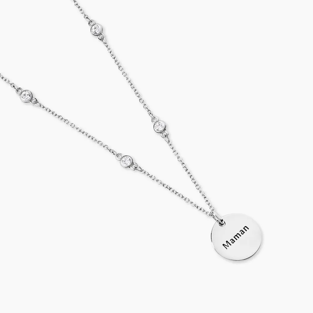 Histoire d'Or Collier Moa De Zirconium argent blanc oxyde New