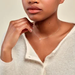 Histoire d'Or Collier Mon 1er Diamant or blanc diamant Clearance