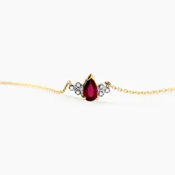 Histoire d'Or Collier Moss Diamant or jaune rubis Discount