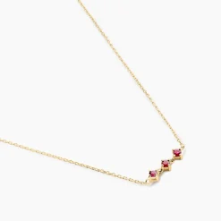 Histoire d'Or Collier Muhsina Or Jaune Rubis New