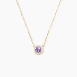 Histoire d'Or Collier Munira Or Jaune Améthyste Oxyde De Zirconium Outlet