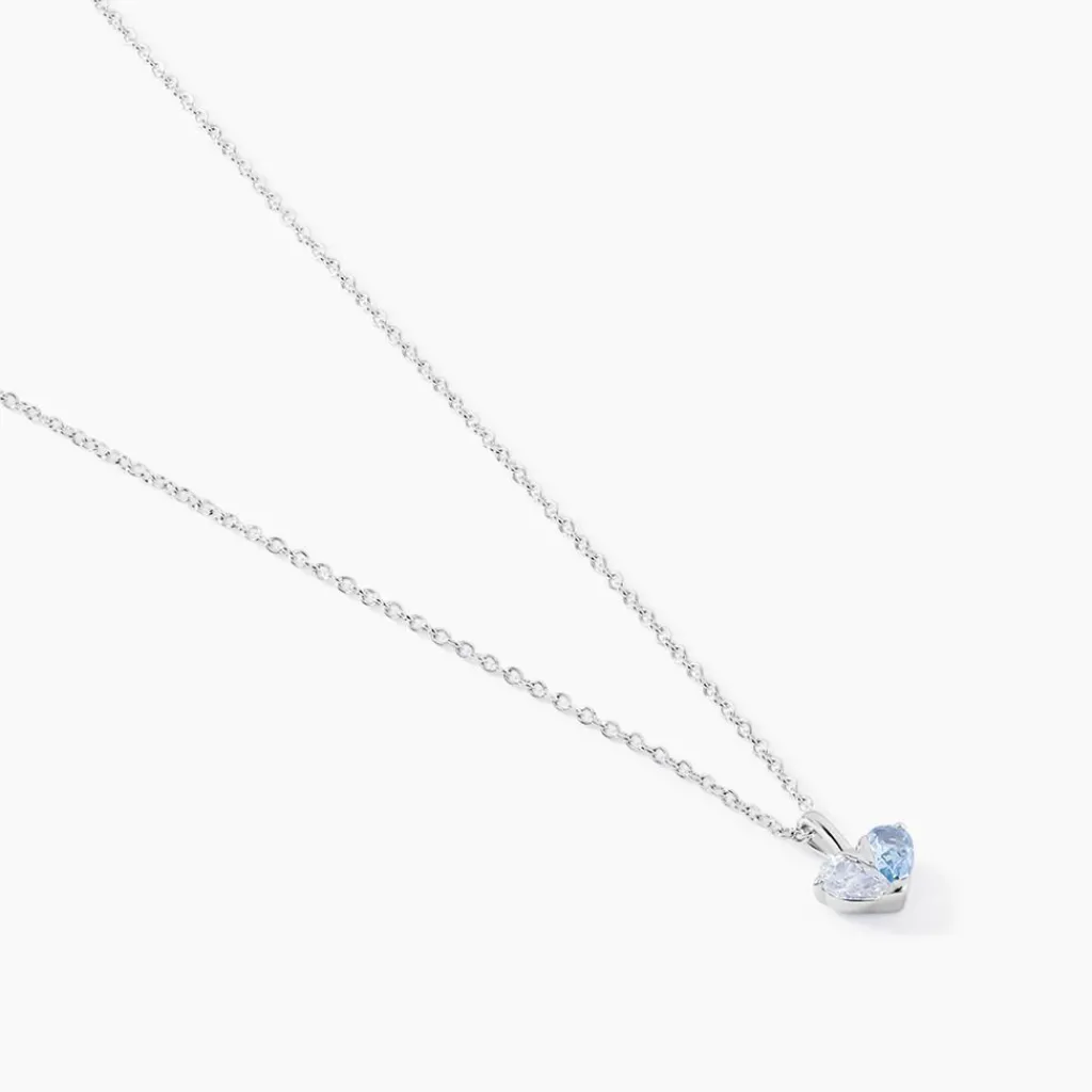 Histoire d'Or Collier Myhalf De Zirconium argent blanc oxyde Clearance
