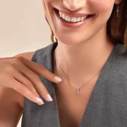 Histoire d'Or Collier Nahara Argent Blanc Oxyde De Zirconium Sale