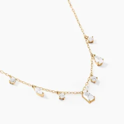 Histoire d'Or Collier Nanashi Or Jaune Oxyde De Zirconium