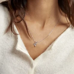 Histoire d'Or Collier Narcisse Dream Argent Blanc Clearance