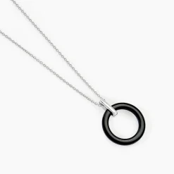 Histoire d'Or Collier Natacha Cera Argent Blanc Céramique Et Oxyde De Zirconium Best