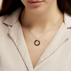 Histoire d'Or Collier Natacha Cera Argent Blanc Céramique Et Oxyde De Zirconium Best