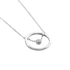 Histoire d'Or Collier Natalane Or Blanc Diamant Outlet