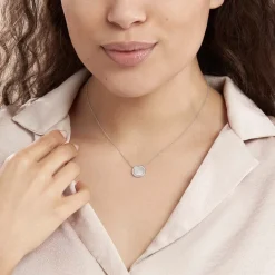 Histoire d'Or Collier Nawala De Zirconium Et Nacre argent blanc oxyde Clearance