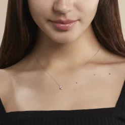 Histoire d'Or Collier Nazha Or Blanc Oxyde De Zirconium