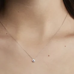 Histoire d'Or Collier Nazha Or Blanc Oxyde De Zirconium