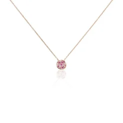 Histoire d'Or Collier Nelig Argent Rose Oxyde De Zirconium argent rose oxyde rose Sale