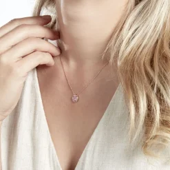 Histoire d'Or Collier Nelig Argent Rose Oxyde De Zirconium argent rose oxyde rose Sale