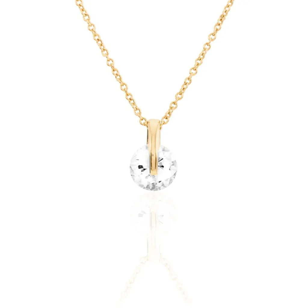 Histoire d'Or Collier Nelina Plaqué Or Jaune Oxyde De Zirconium Outlet