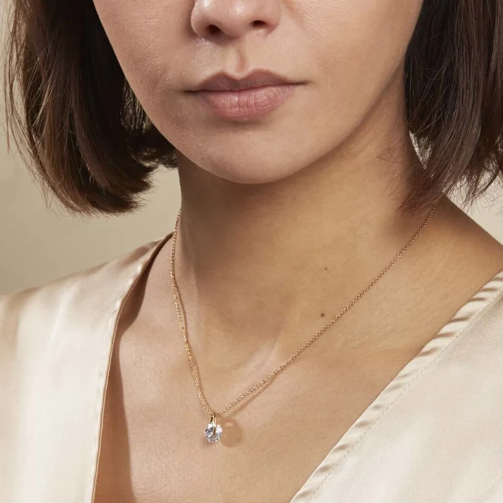 Histoire d'Or Collier Nelina Plaqué Or Jaune Oxyde De Zirconium Outlet