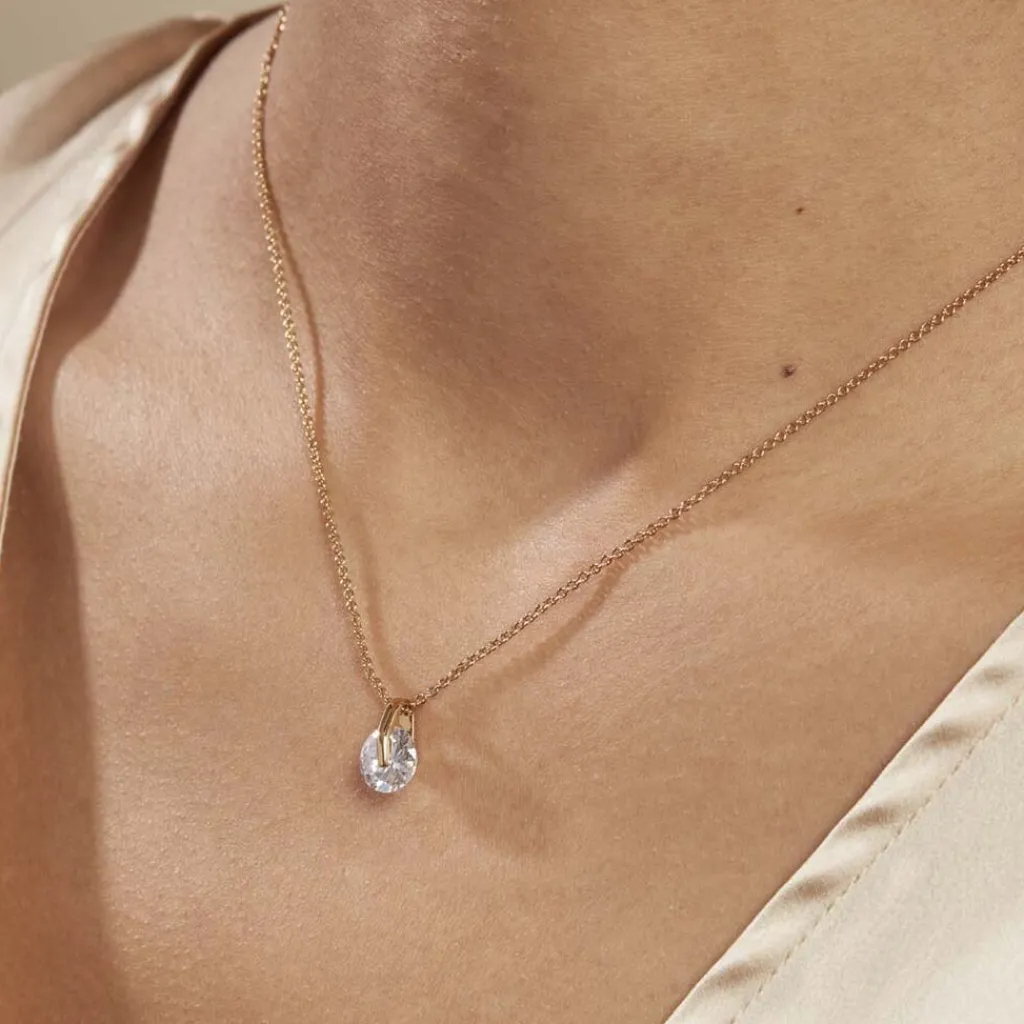 Histoire d'Or Collier Nelina Plaqué Or Jaune Oxyde De Zirconium Outlet