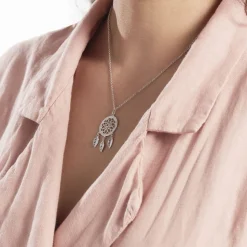 Histoire d'Or Collier Nemetona Argent Oxyde Outlet