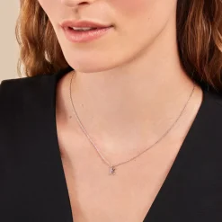 Histoire d'Or Collier Neruda Argent Blanc Oxyde De Zirconium Sale