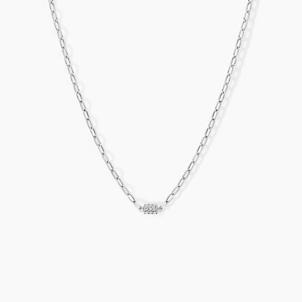 Histoire d'Or Collier Nexus Argent Blanc Oxyde De Zirconium Discount