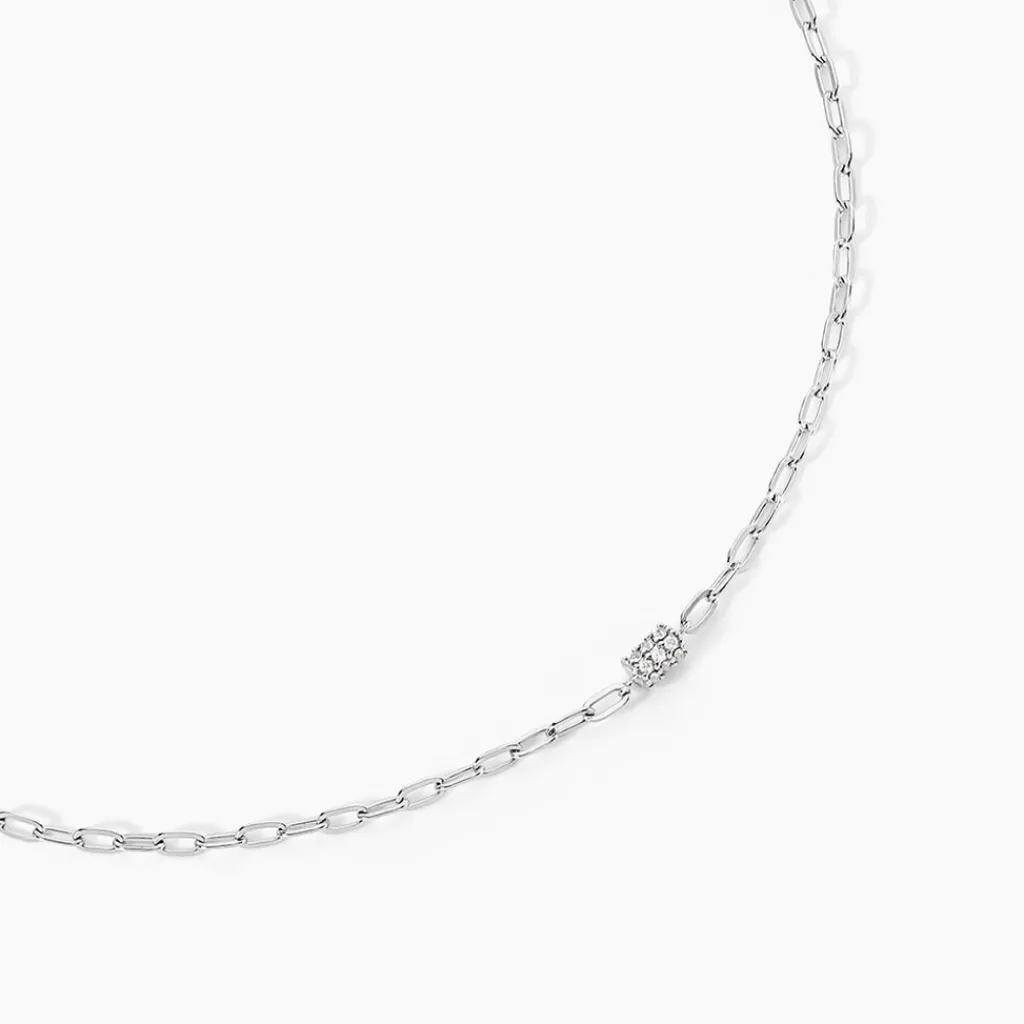 Histoire d'Or Collier Nexus Argent Blanc Oxyde De Zirconium Discount