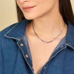 Histoire d'Or Collier Nexus Argent Blanc Oxyde De Zirconium Hot