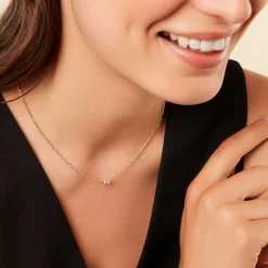 Histoire d'Or Collier Nigelle Argent Jaune Oxyde De Zirconium Hot