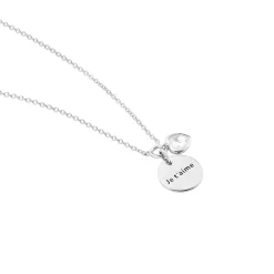 Histoire d'Or Collier Nikoline Argent Blanc Oxyde De Zirconium Sale