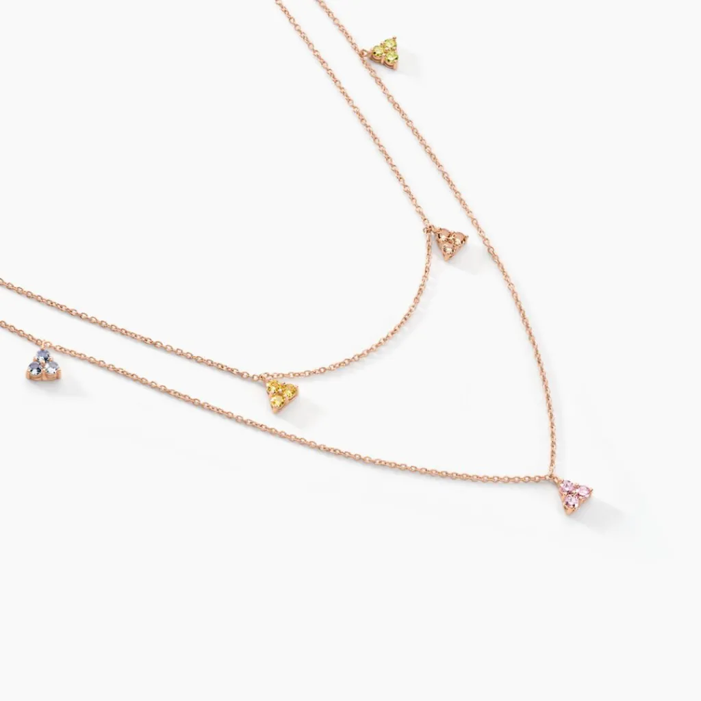 Histoire d'Or Collier Nimbe Argent Rose Oxyde De Zirconium argent rose oxyde champagne Best