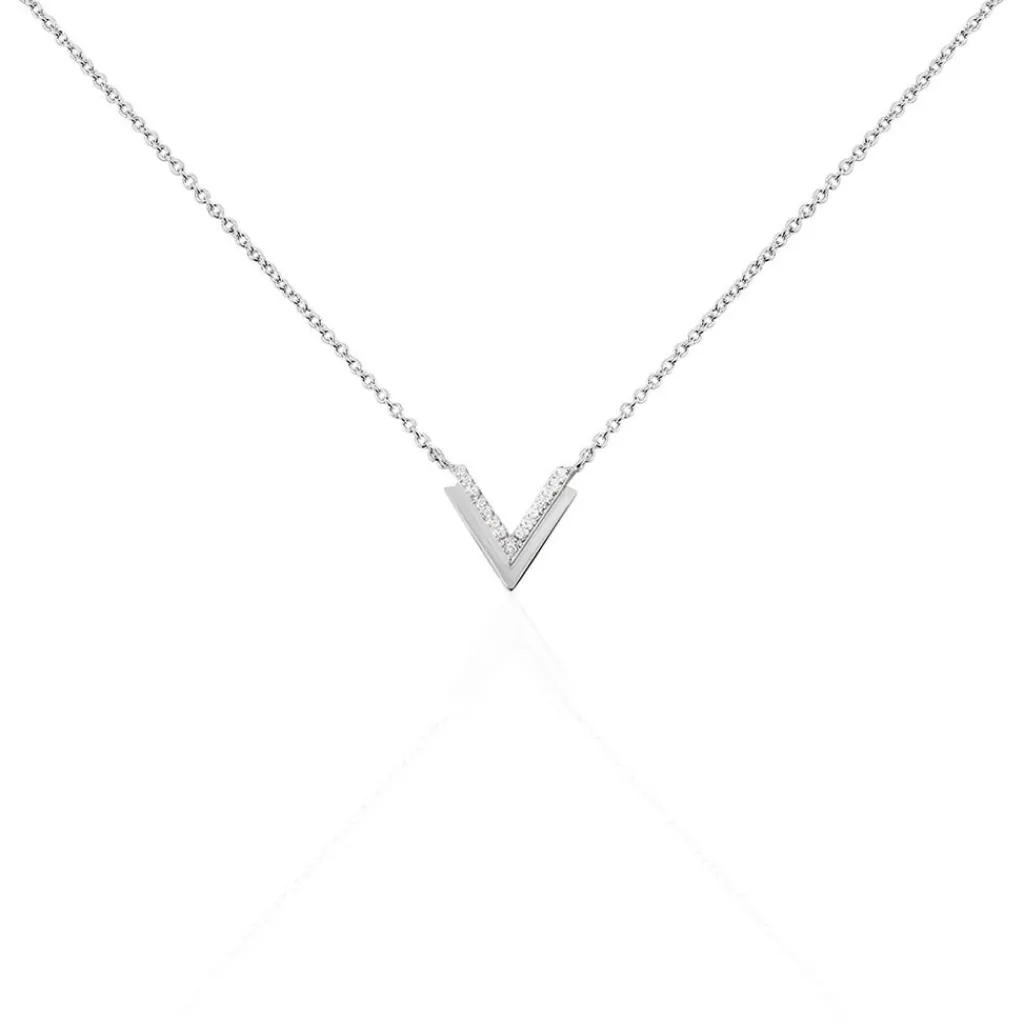 Histoire d'Or Collier Nollia De Zirconium argent blanc oxyde