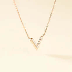 Histoire d'Or Collier Nollia De Zirconium argent rose oxyde Discount