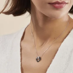 Histoire d'Or Collier Nolwen Argent Blanc Céramique Et Oxyde De Zirconium New