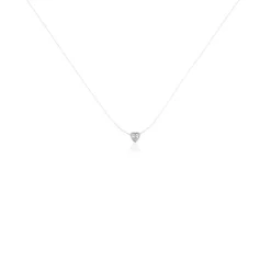 Histoire d'Or Collier Nylon Argent Blanc Oxyde