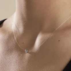 Histoire d'Or Collier Nylon Argent Blanc Oxyde